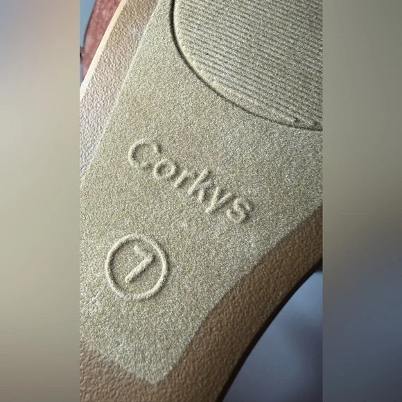 Corkys Denim and Silver Studded Wedges - Picture 10 of 10